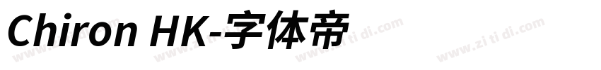 Chiron HK字体转换